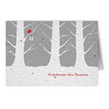 Plantable Seed Paper Holiday Greeting Card - - Celebrate The Season (Red Bird)